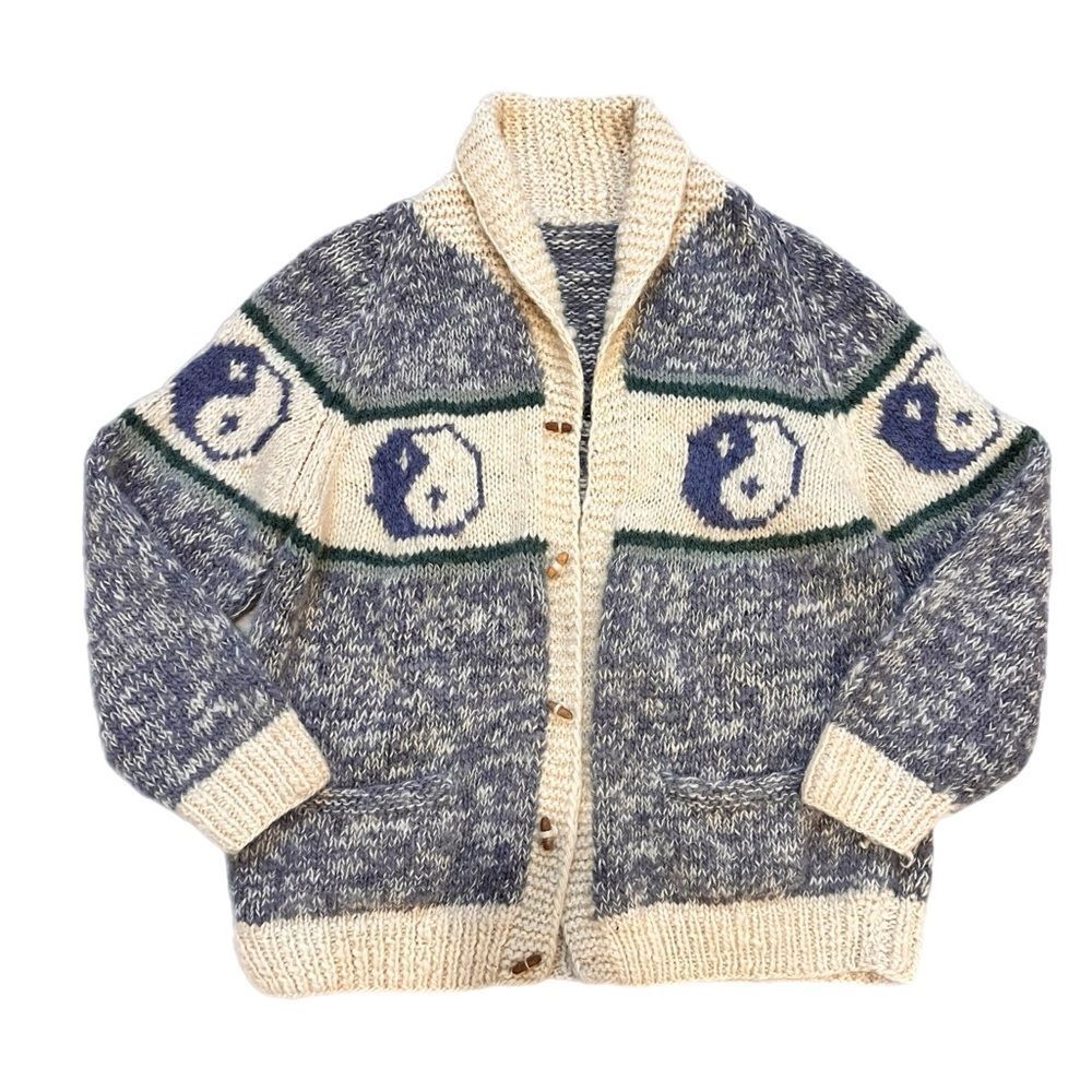Vintage yin yang wool sweater - Picture 1 of 8
